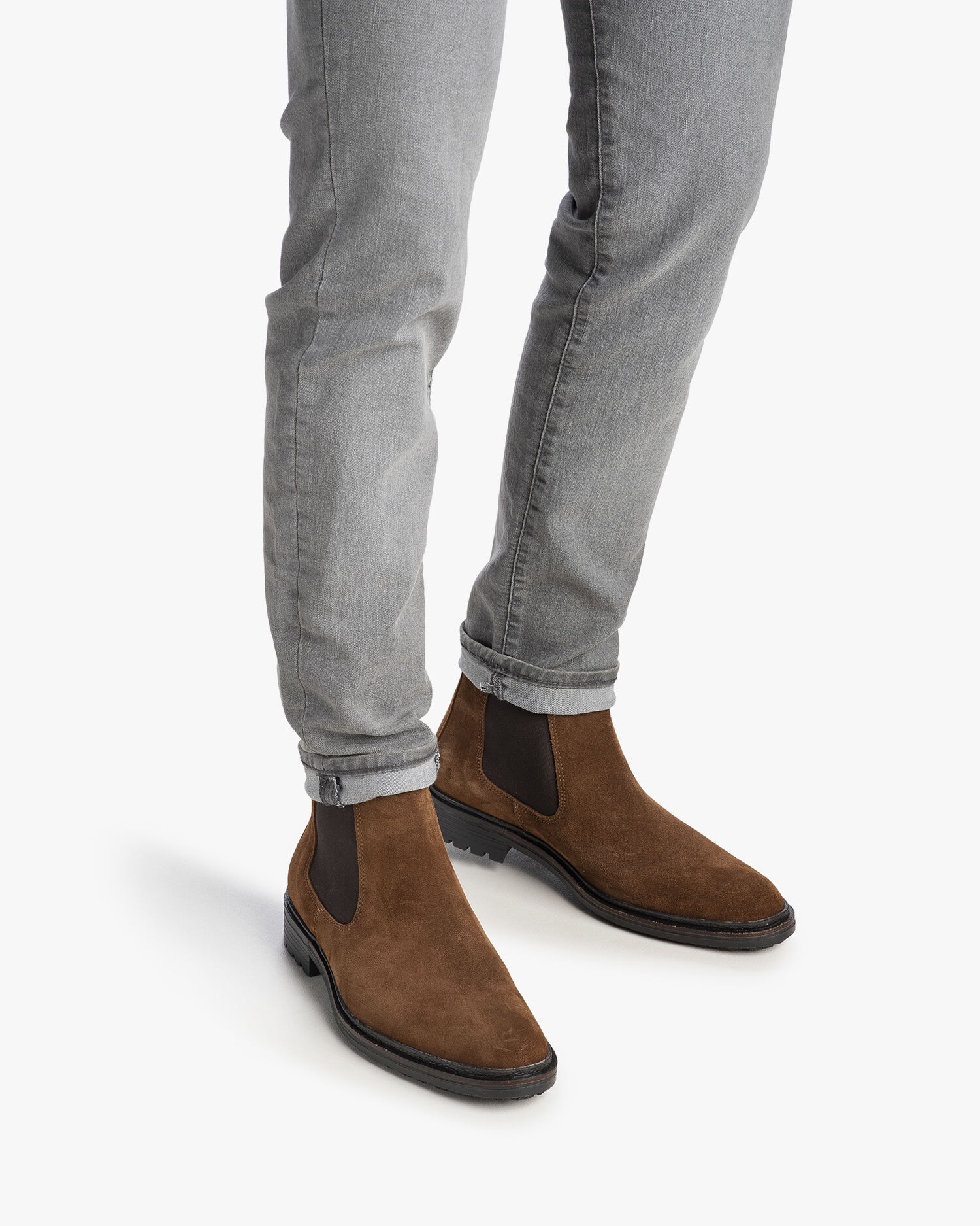 Suede chelsea shop boots heren