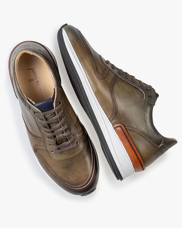 Sneaker Kalbsleder grün