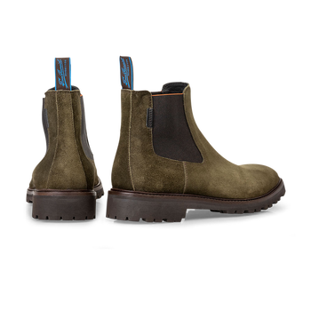 Chelsea boot suede dark green