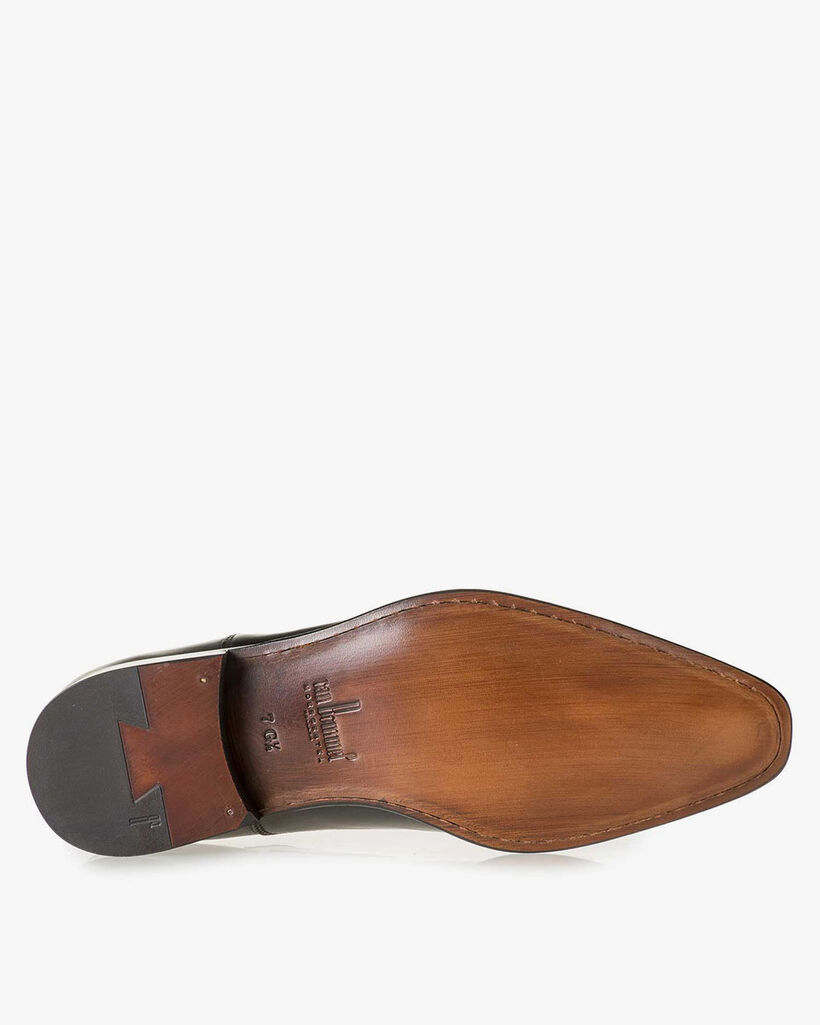 Schnürschuh Kalbsleder schwarz