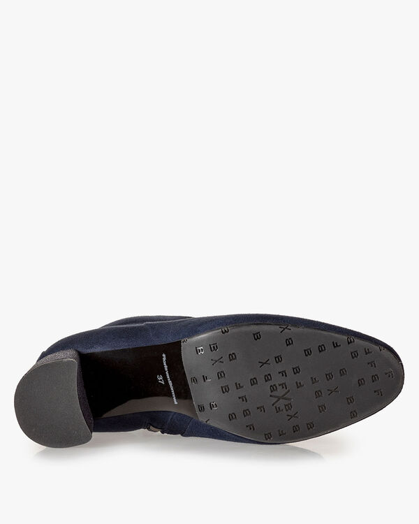 Ankle boot suede dark blue