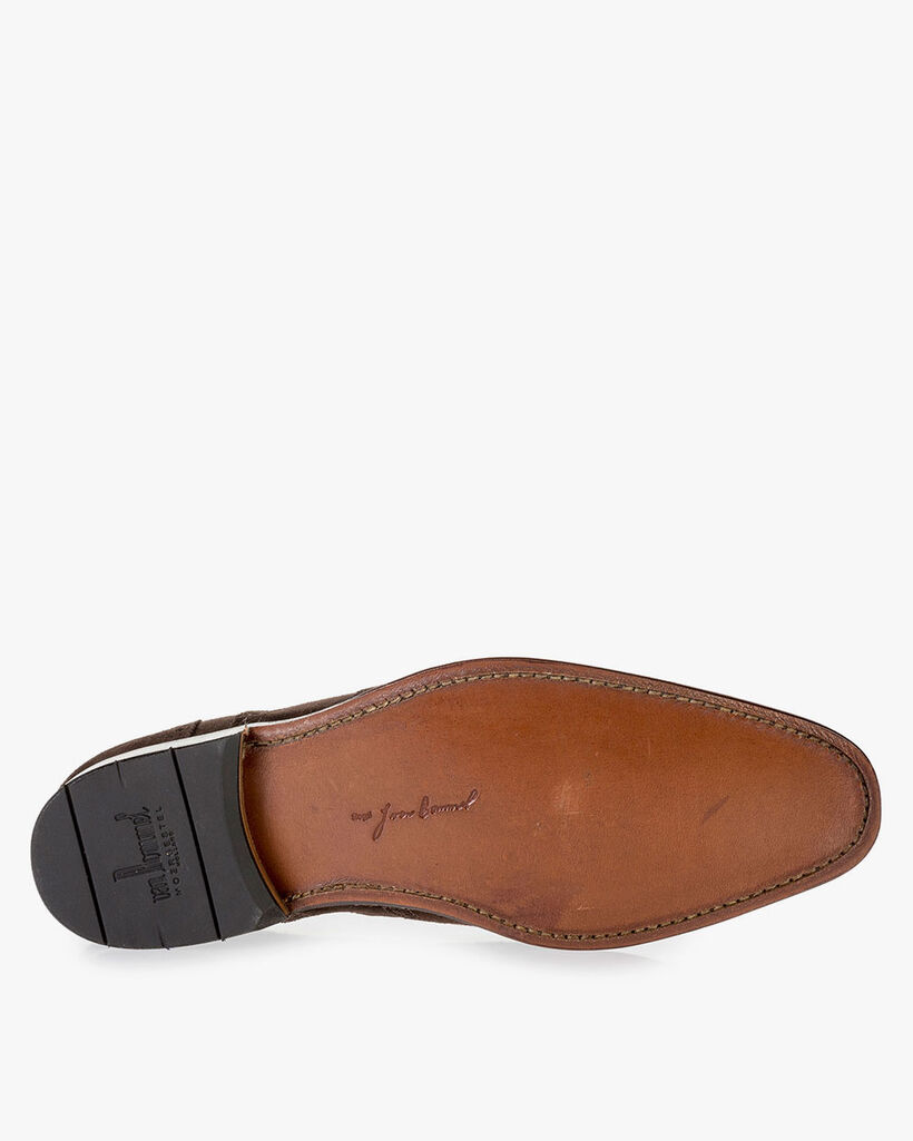 Dunkelbrauner Wildleder-Brogue