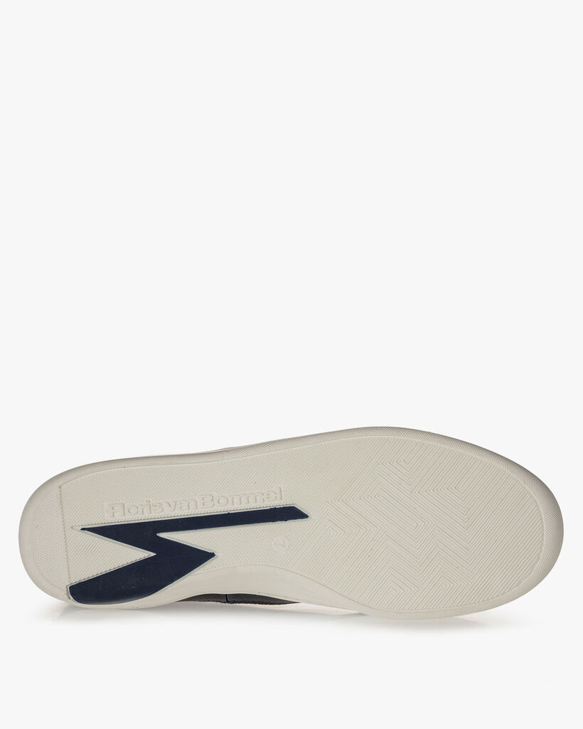 Sneaker leather print blue