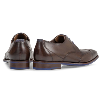 Schn&uuml;rschuh dunkelbraun Kalbsleder