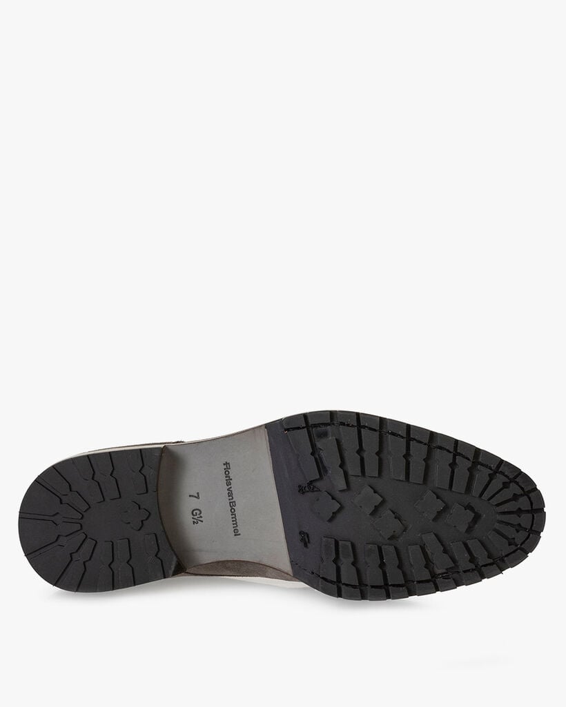 Lace boot suede taupe