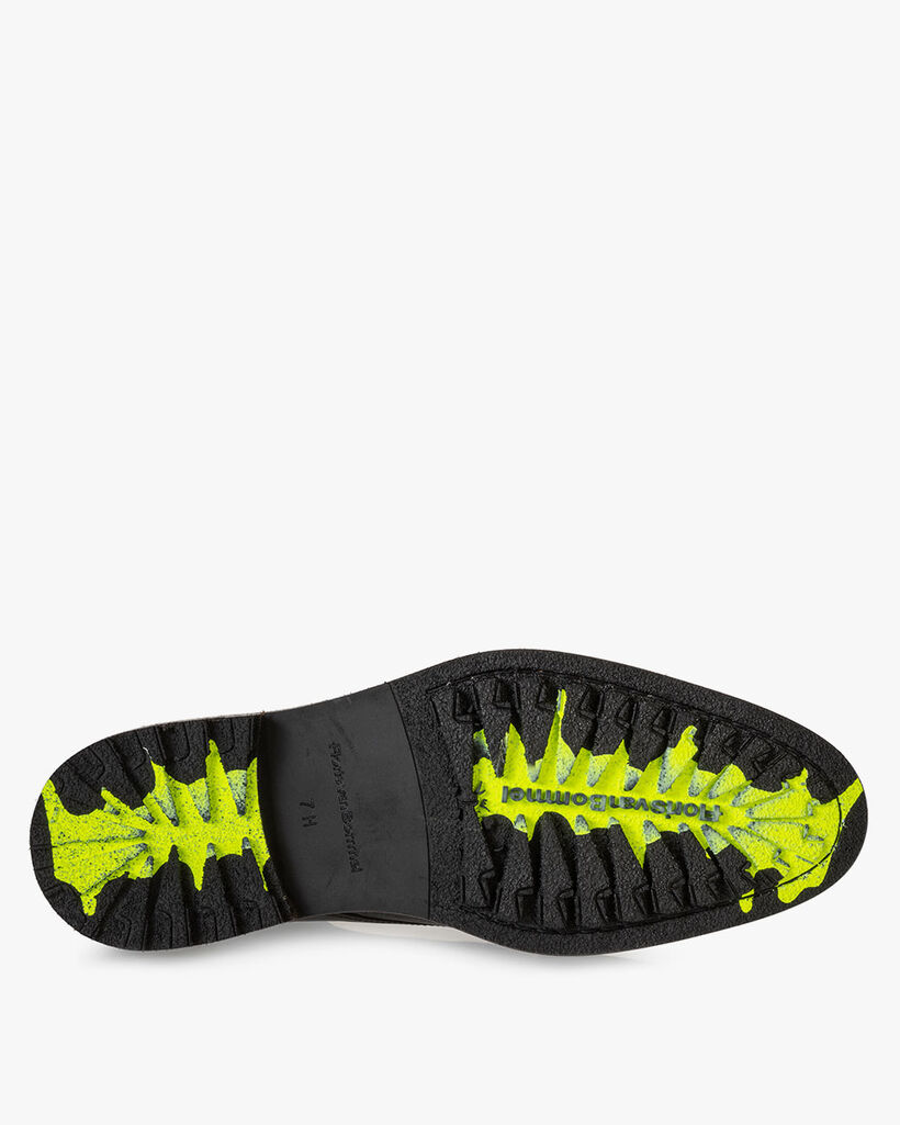 Schn&uuml;rstiefel Leder schwarz