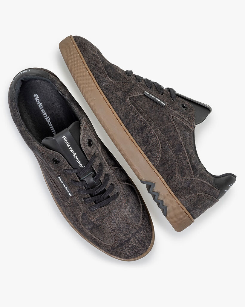 Sneaker Wildleder dunkelgrau