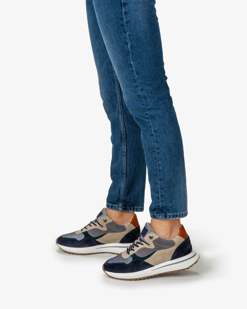 Sneaker blau Wildleder