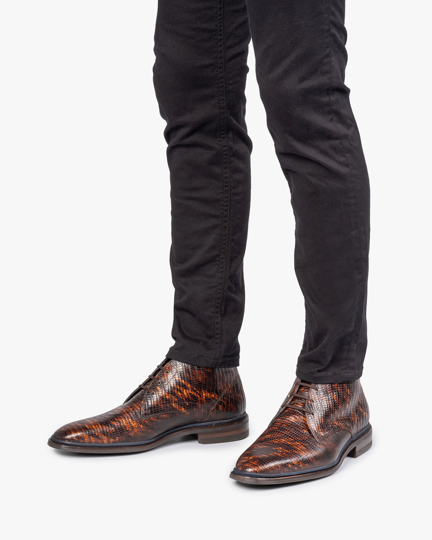 Leder Schnurstiefel cognac 10667 08 Floris van Bommel Official