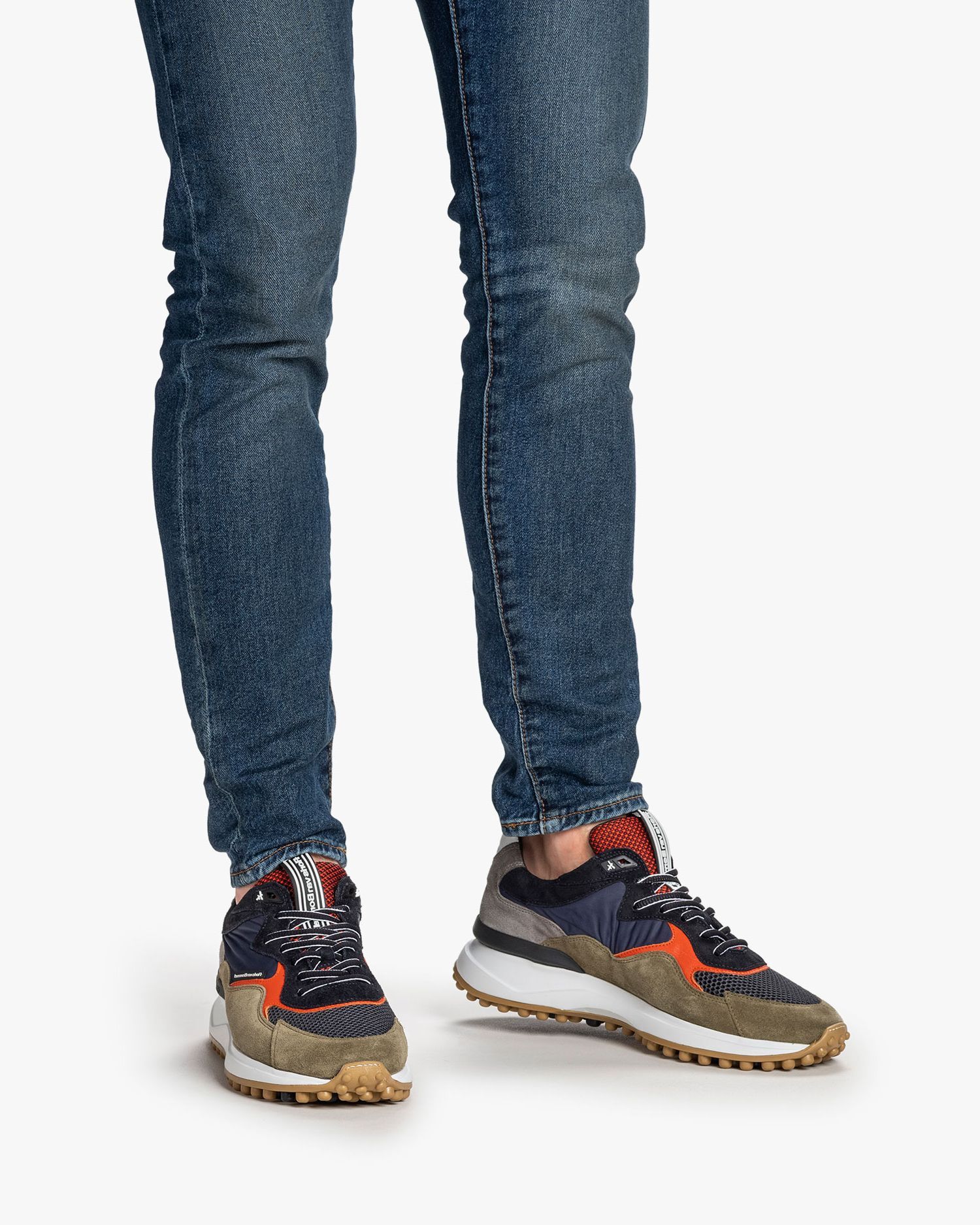 Noppi sneaker suede green SFM-10082-52-01 | Floris van Bommel®