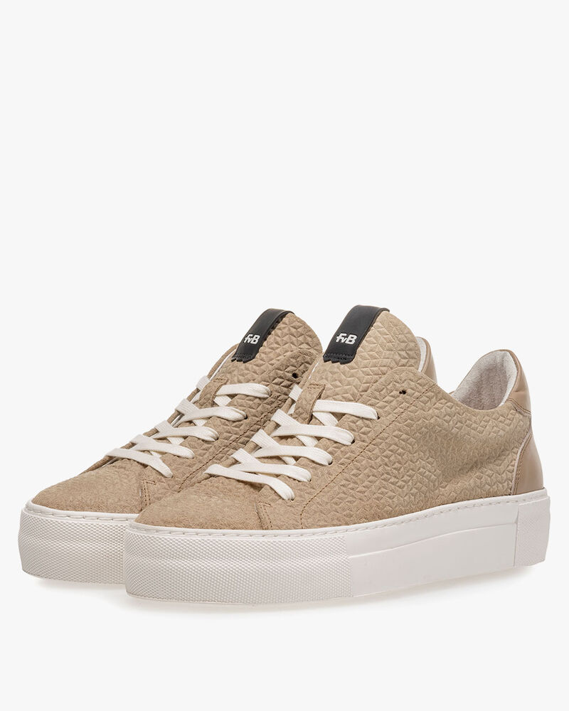 Sneaker Wildleder taupe