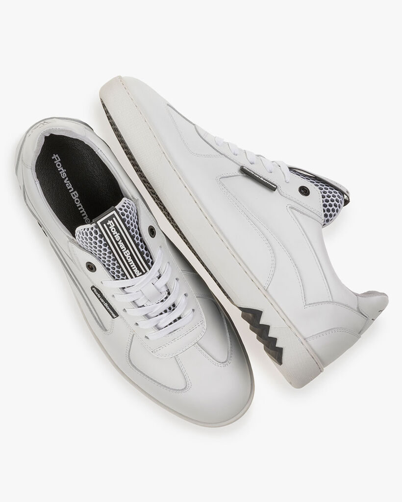 Sneaker calf leather white