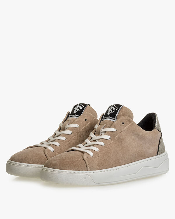 Sneaker Wildleder beige
