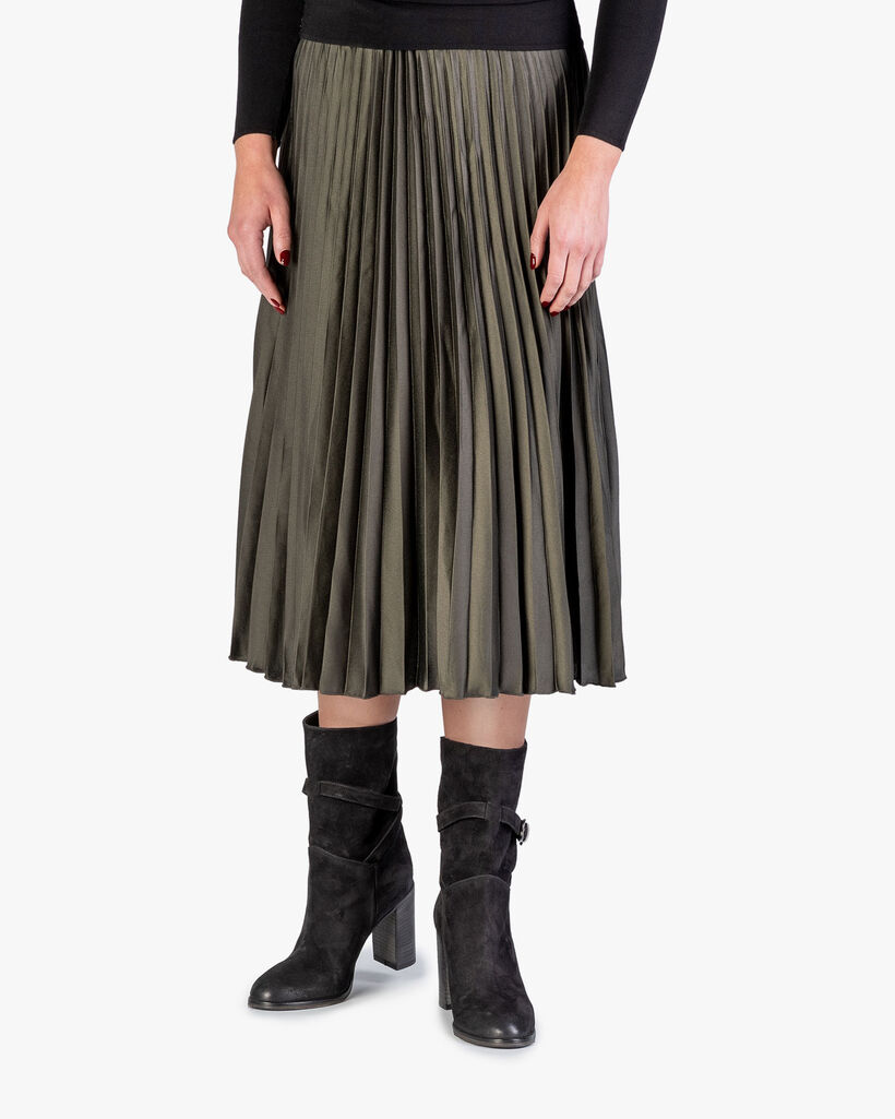 Halbhoher Stiefel schwarz Wildleder