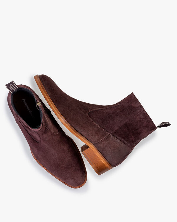 Boot suede dark brown
