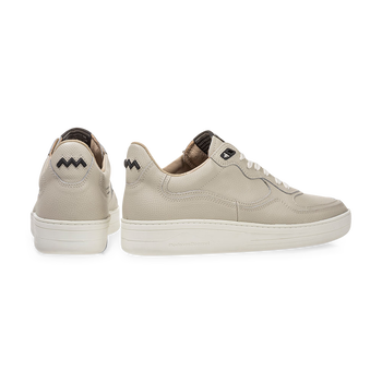 Sneaker leather print natural