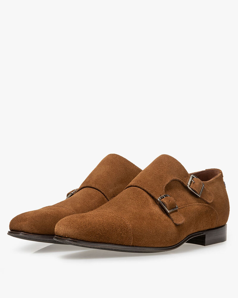 Monk-Schnallenschuh Wildleder braun