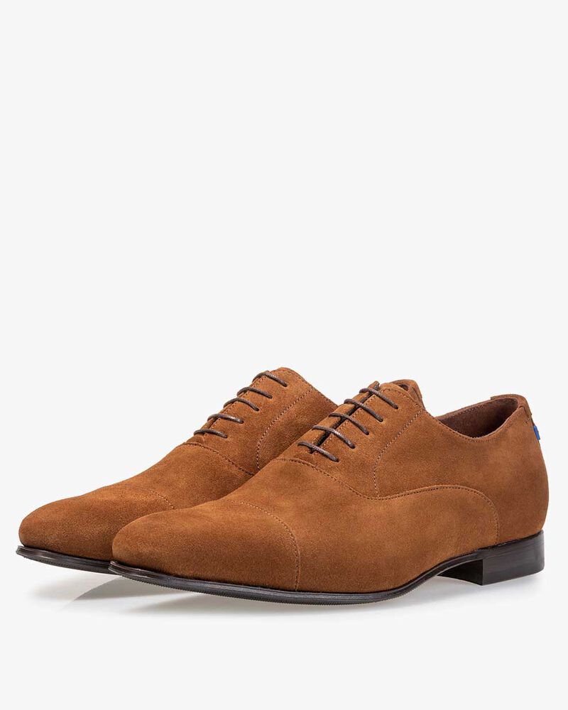 Lace boot suede brown