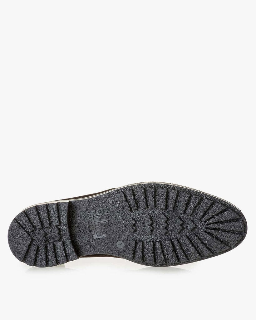 Dunkelbrauner Wildleder-Schnürstiefel