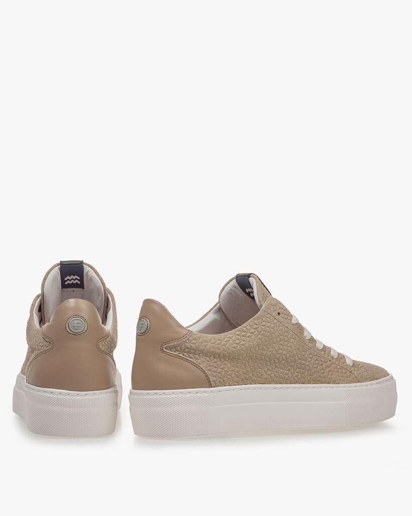 Sneaker Wildleder taupe