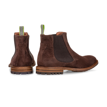 Chelsea boot suede dark brown
