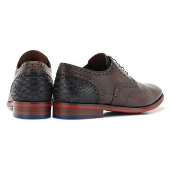 Schnürschuh Kalbsleder dunkelbraun