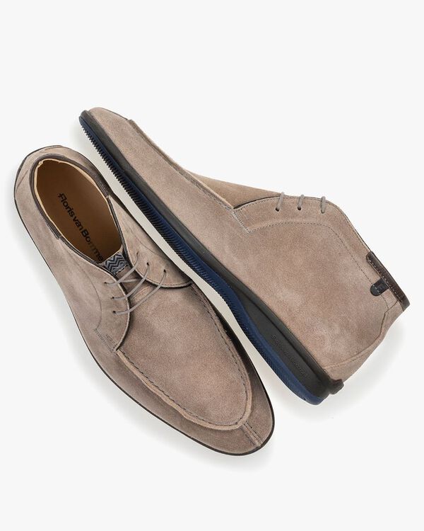 Stiefel Wildleder sandfarben