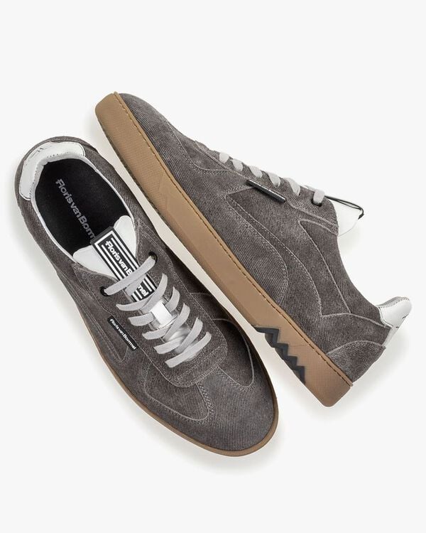 Sneaker grau Wildleder