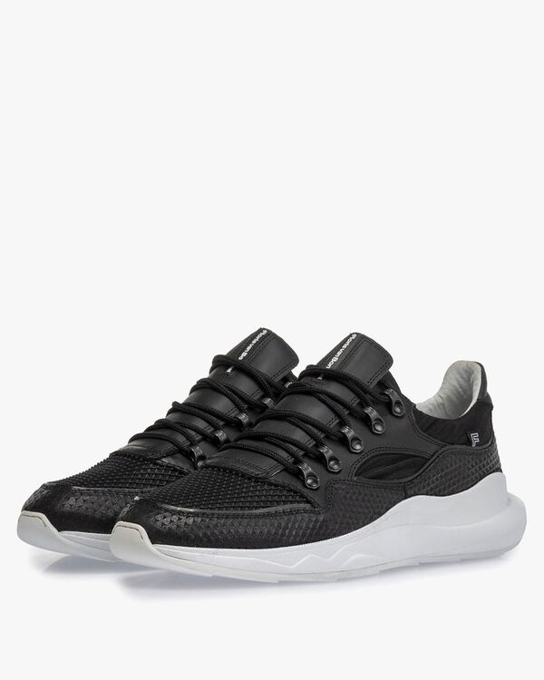 Bulki Sneaker schwarz Leder