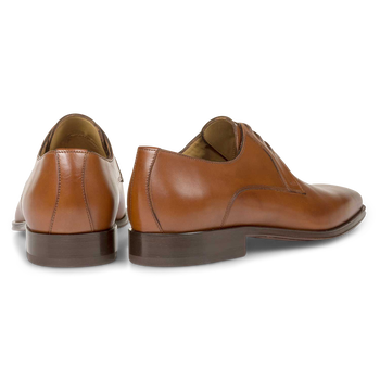 Lace shoe calf leather cognac