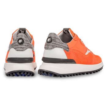 Orange sneaker with print