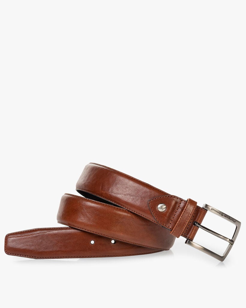 Belt leather cognac