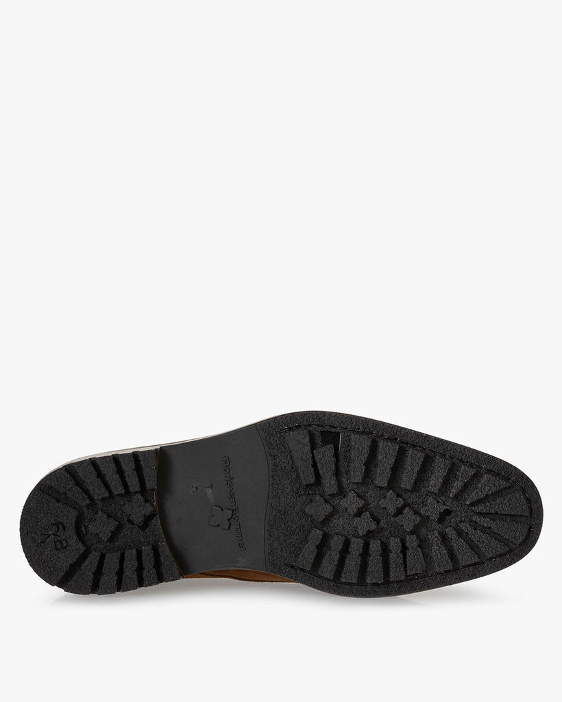 Schnürstiefel Wildleder cognac