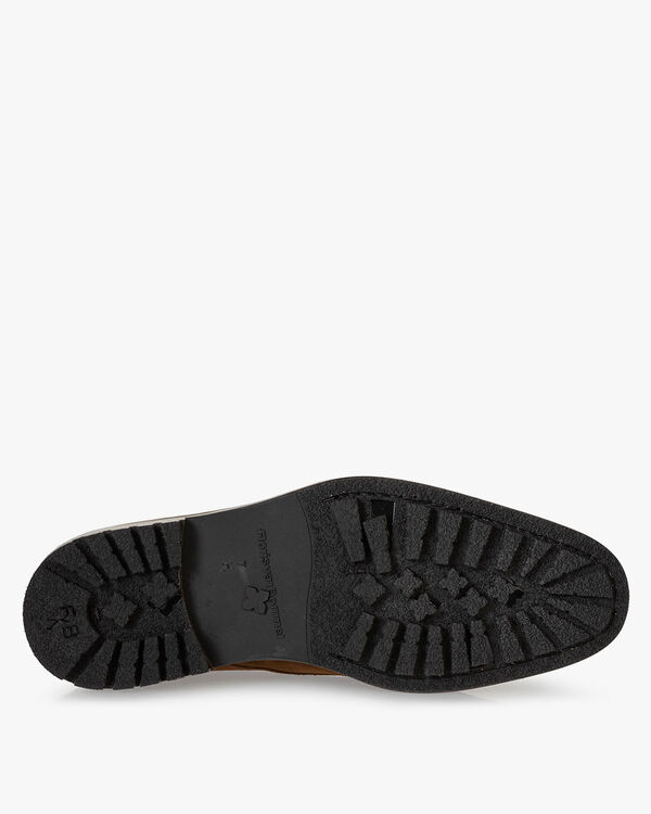 Schnürstiefel Wildleder cognac