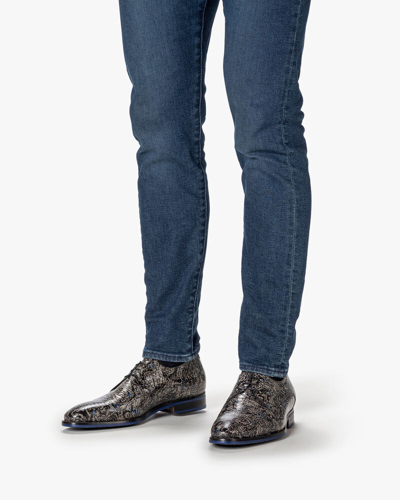 Schn&uuml;rschuh Reptilienprint