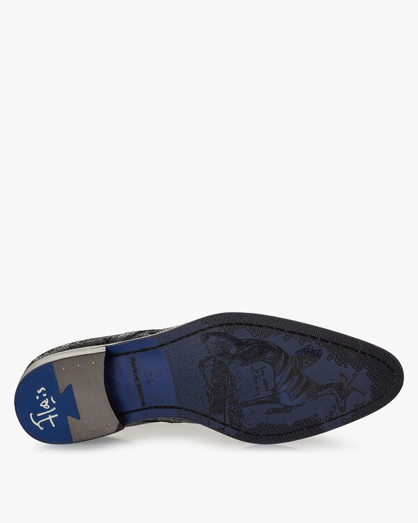 Lace shoe suede blue