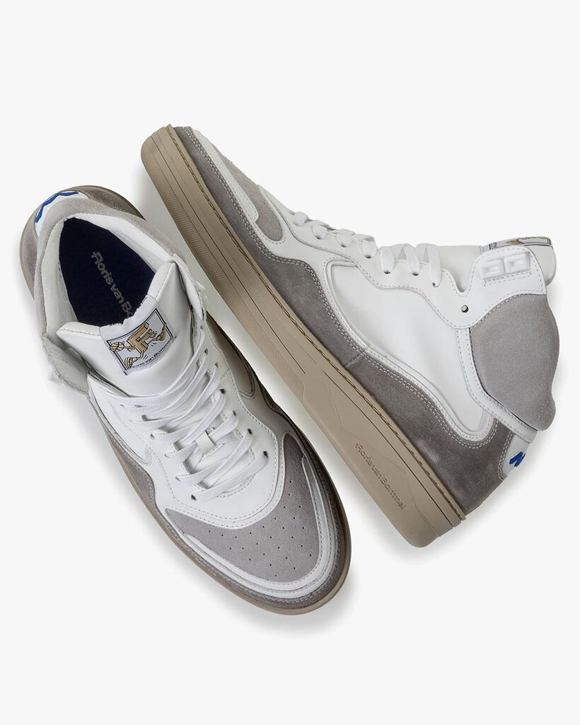 Sneaker calf leather white