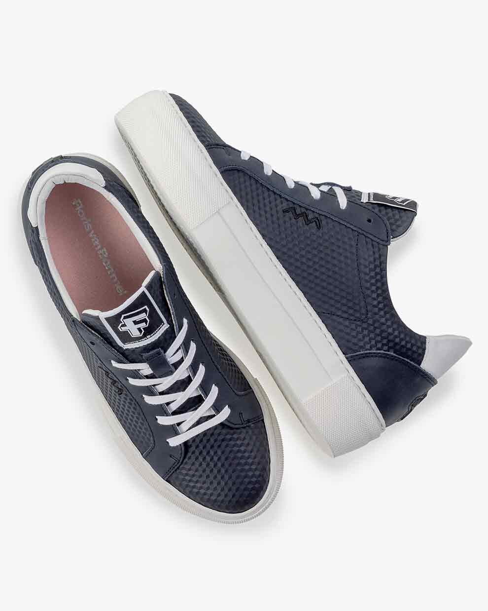 Floris van Bommel 85333/07 Zwarte Dames Sneakers / Molenkamp Schoenenmode