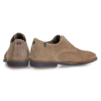 Schnürschuh sandfarben Wildleder