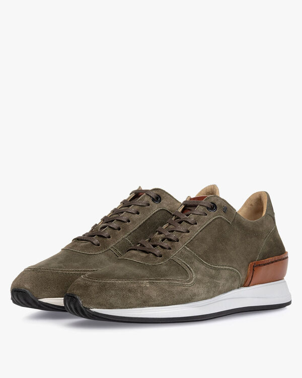 Sneaker gr&uuml;n Wildleder