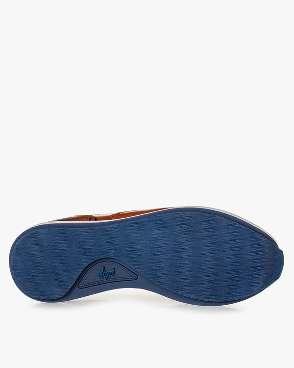 Sneaker calf leather cognac