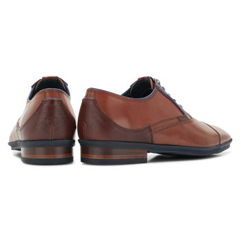 Lace shoe calf leather cognac