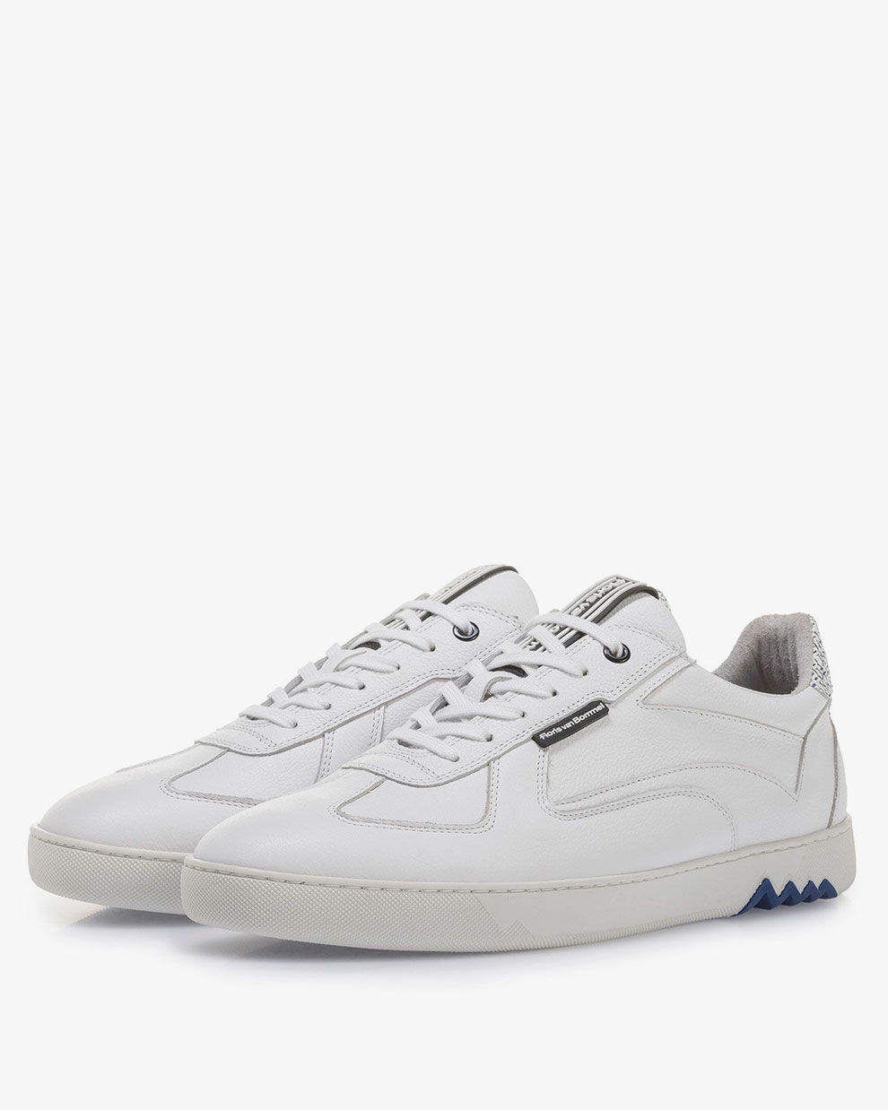White calf leather sneaker 16342/27 | Floris van Bommel Official®