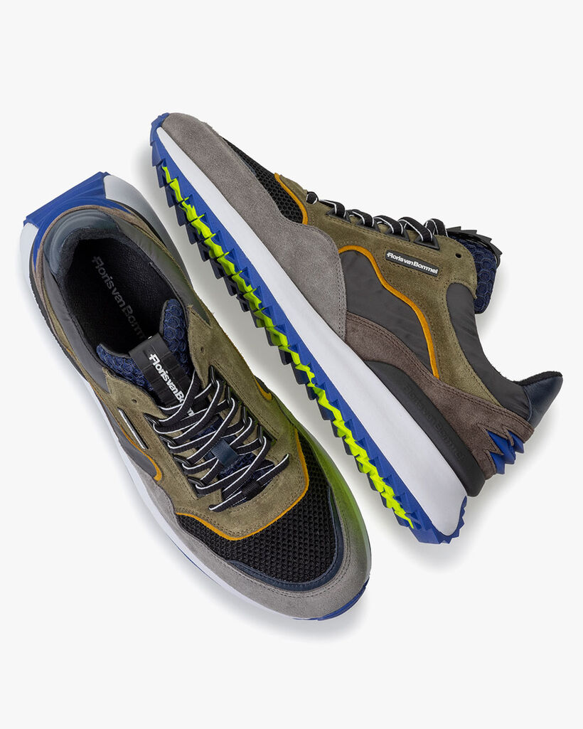 Sneaker Wildleder grün