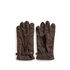 Gloves suede dark brown