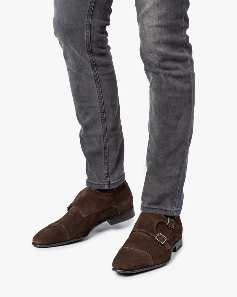 Brauner Wildleder Monk