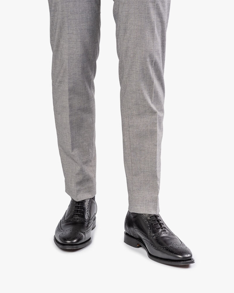 Black calf leather brogue