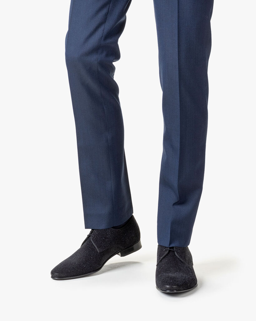 Lace shoe suede black