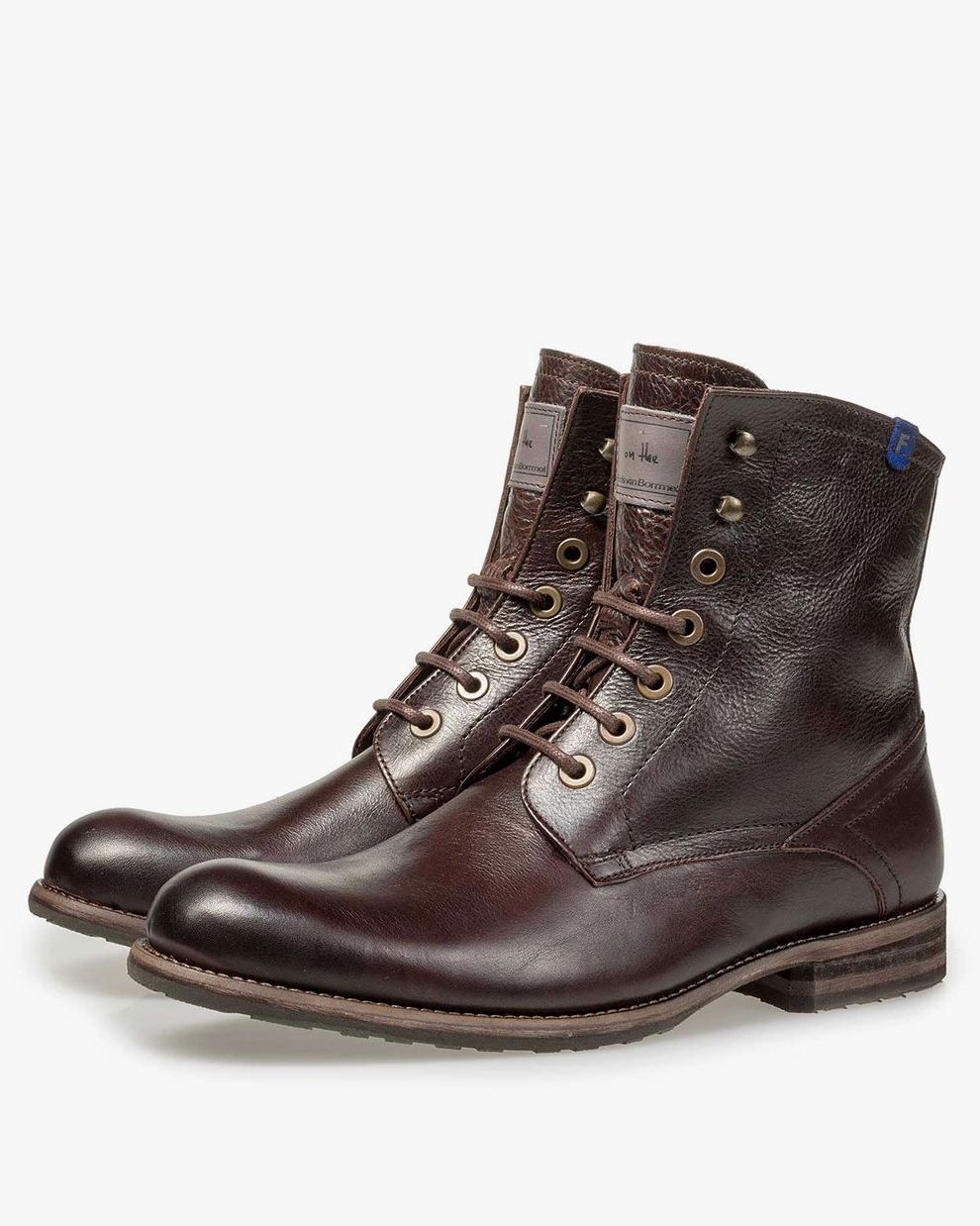 Gefutterter Kalbsleder Schnurstiefel braun 10751 15 Floris van Bommel