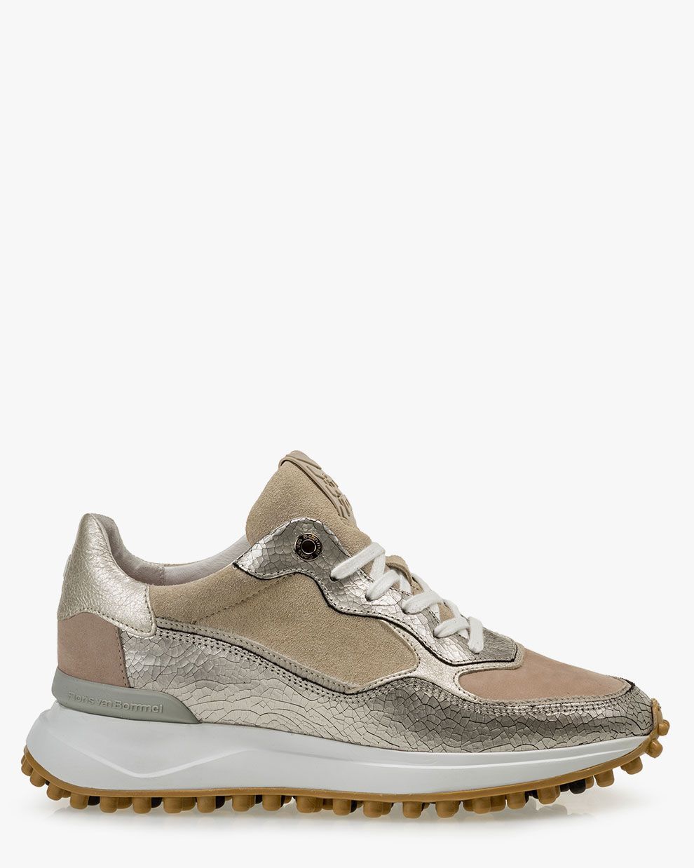 Sneaker suede beige SFW-10063-22-02 | Floris van Bommel Women®